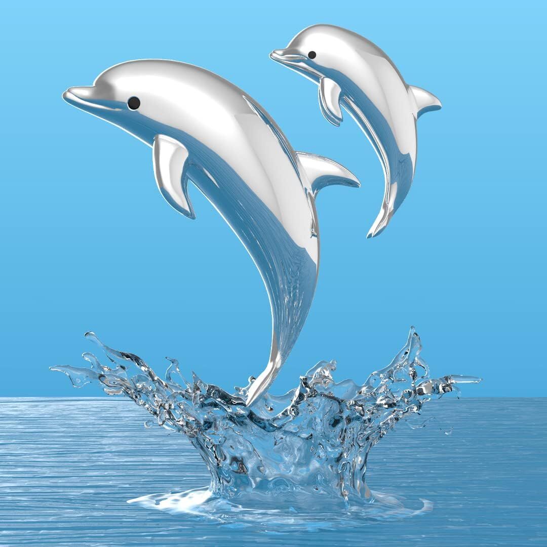 METALMORPHOSE KEYCHAIN DOLPHIN FAMILY