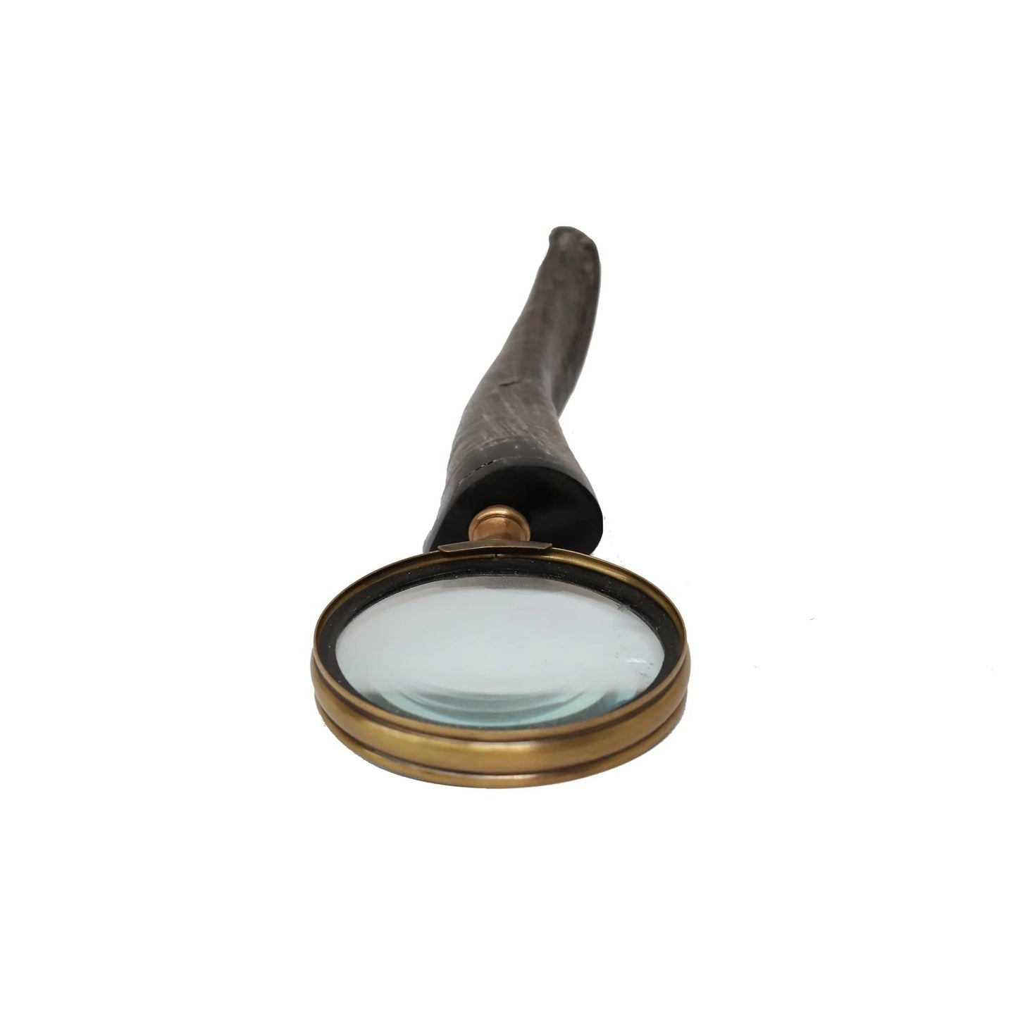 Magnifying Glass With Curved Horn Handle