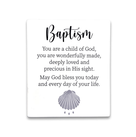 INFINITY CERAMIC VERSE PLAQUE BAPTISM