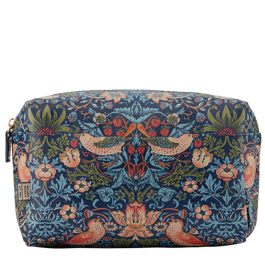 William Morris at Home Strawberry Thief Lrg Toiletry Bag Blue