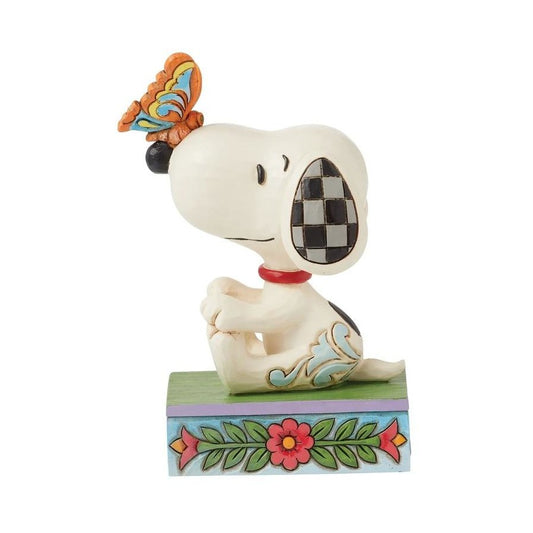PEANUTS BY JIM SHORE MINI SNOOPY WITH BUTTERFLY