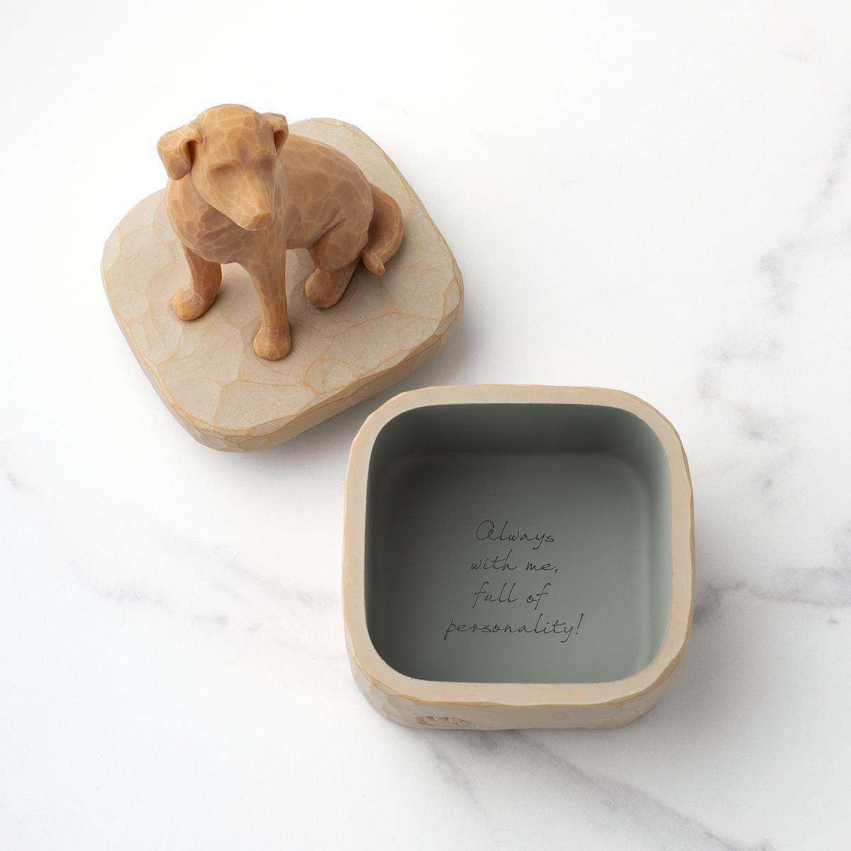 WILLOW TREE - LOVE MY DOG (GOLDEN) KEEPSAKE BOX