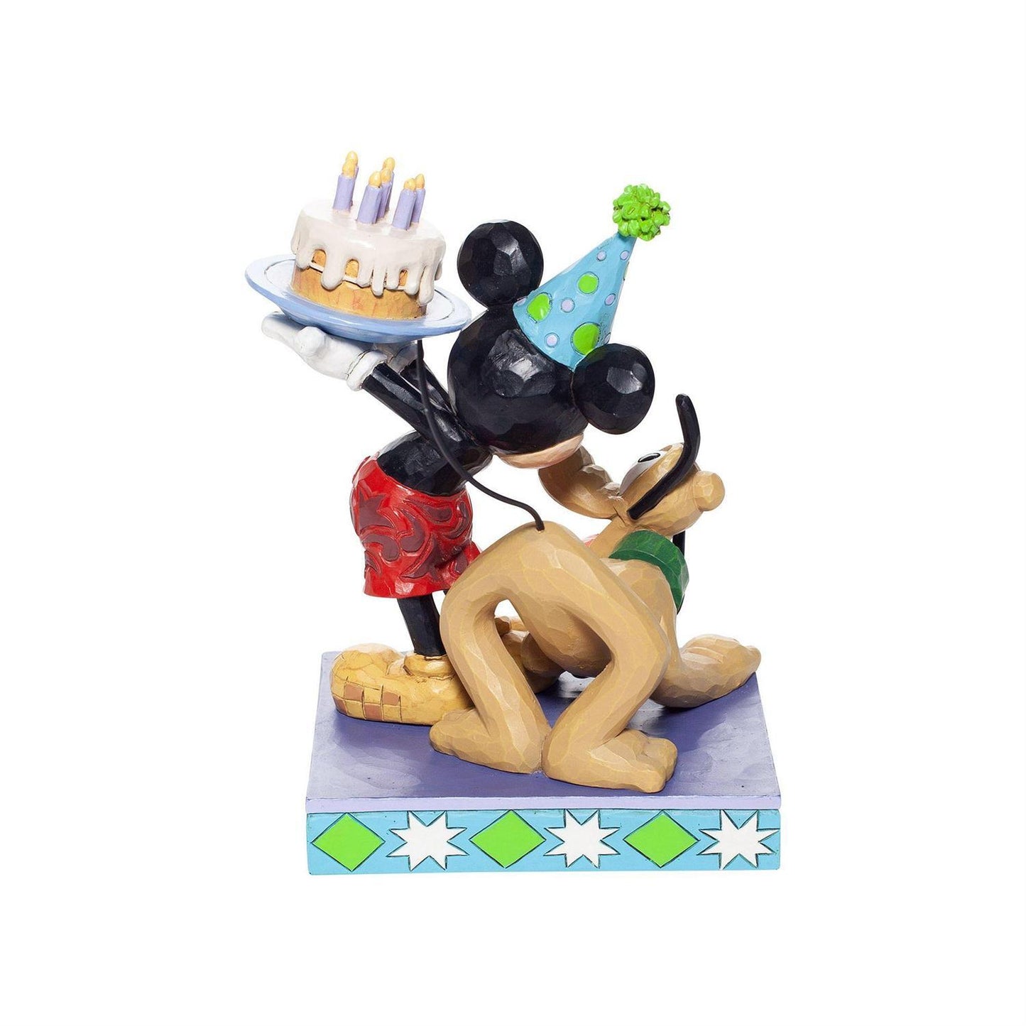 DISNEY TRADITIONS BY JIM SHORE PLUTO & MICKEY BIRTHDAY 16CM