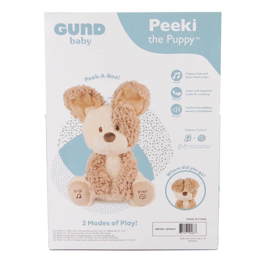 GUND ANIMATED PEEKI THE PUPPY PLUSH