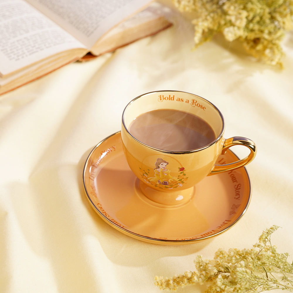 DISNEY PRINCESS TEA CUP & SAUCER SET BELLE