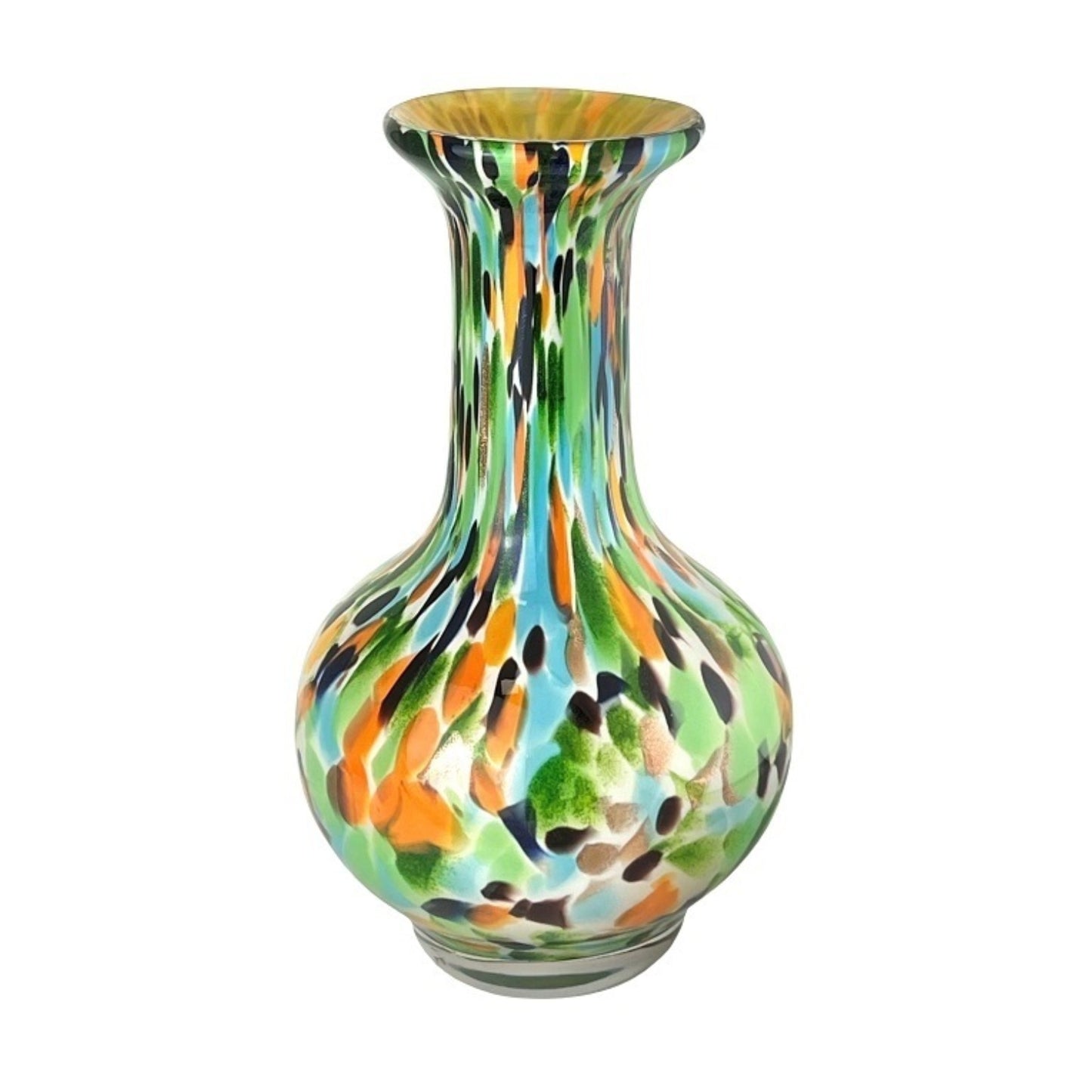 ZIBO ART GLASS VASE UMBRIA