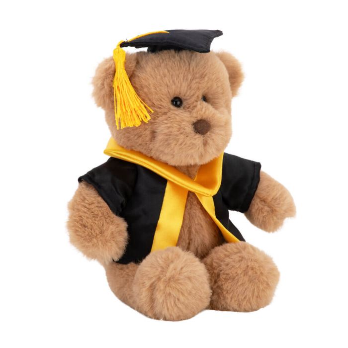 WITH HEART GRADUATION BEAR WITH SCROLL MEDIUM 20CM