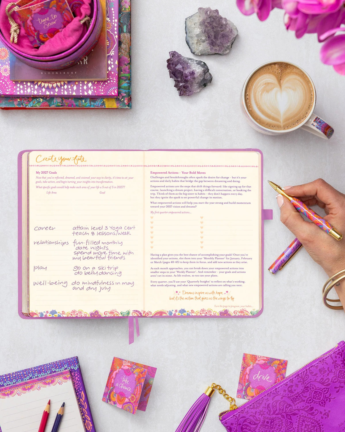 Intrinsic 2027 Diary Planner The Year To Ignite Your Light - Amethyst Purple
