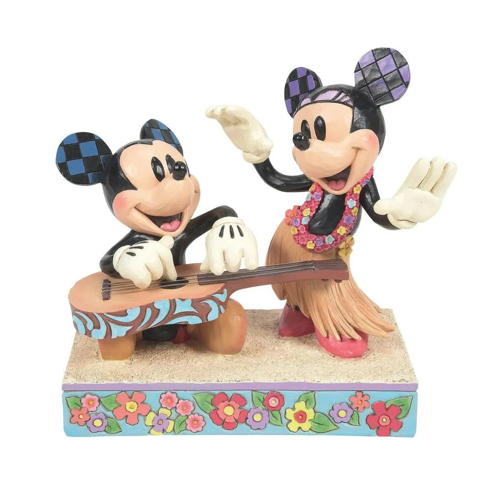 DISNEY TRADITIONS BY JIM SHORE MICKEY AND MINNIE HAWAII