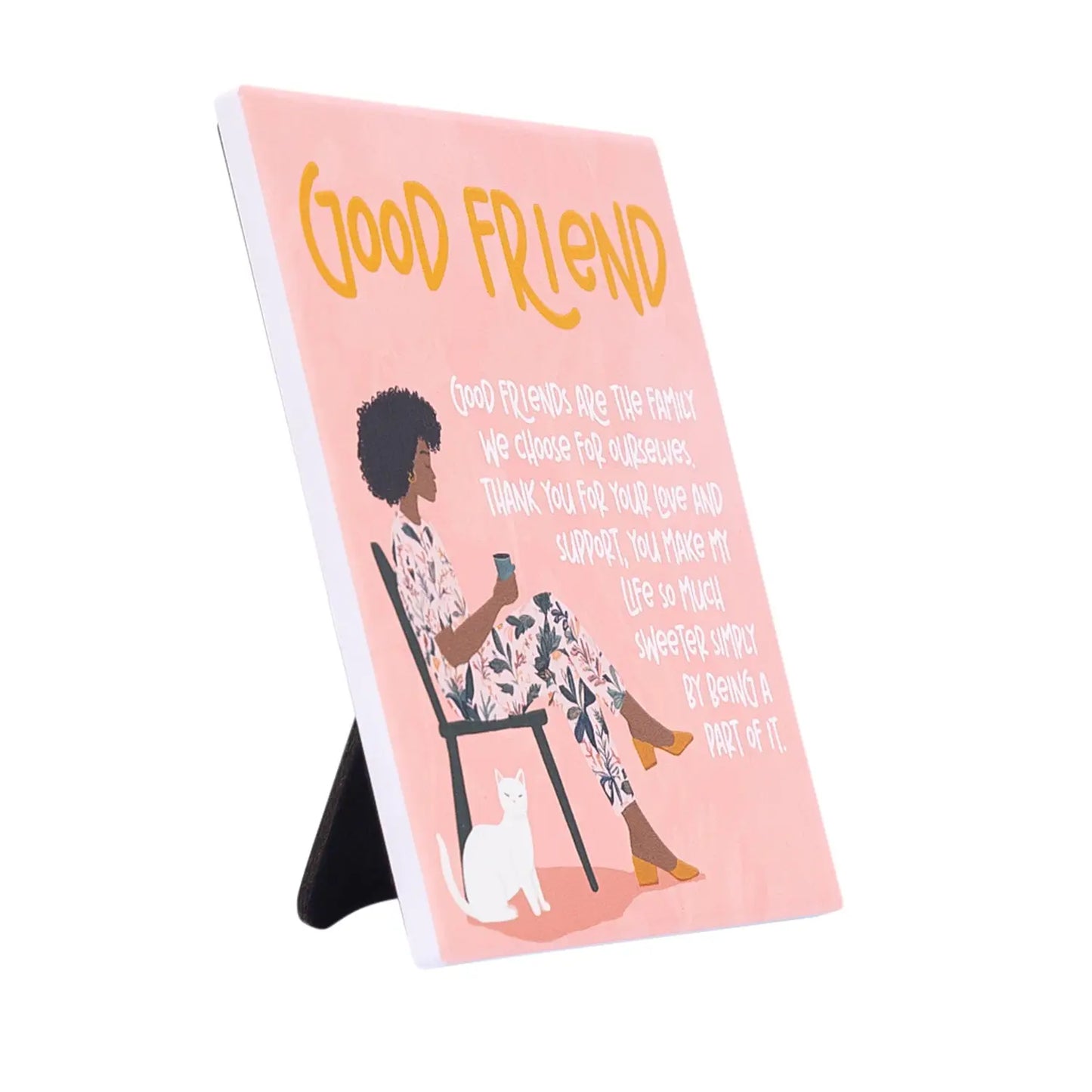 Ceramic Verse Plaque Billie Good Friends