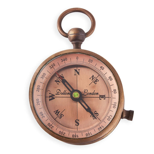 Brass Compass Dollond Copper Dial