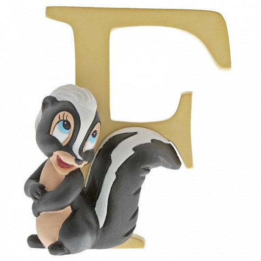 DISNEY SHOWCASE ENCHANTING COLLECTION ALPHABET LETTER FIGURINE "F" FLOWER