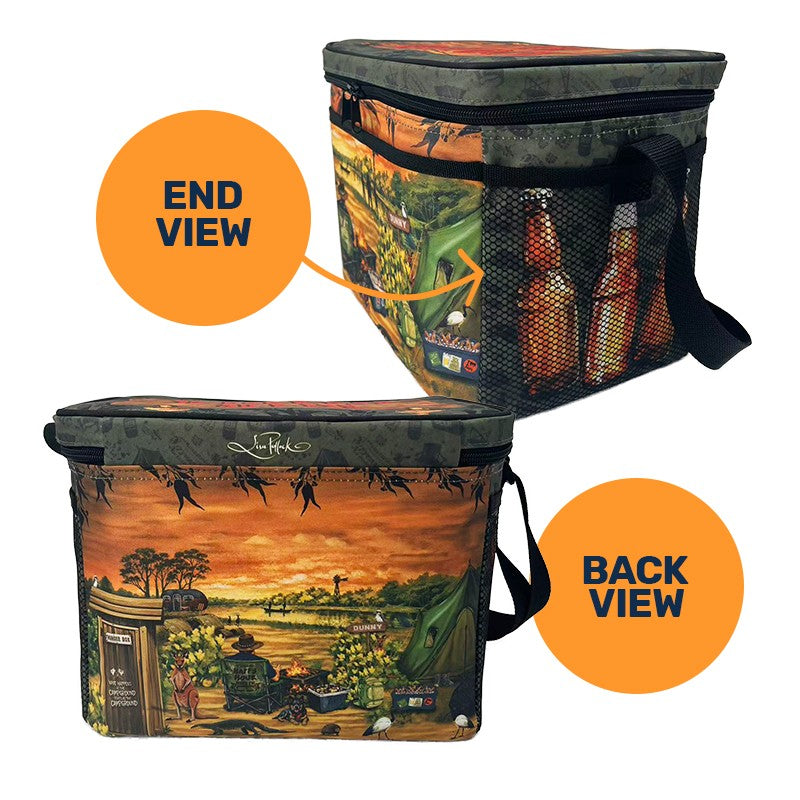 Lisa Pollock Cooler Bag Camping "Beer O'Clock"