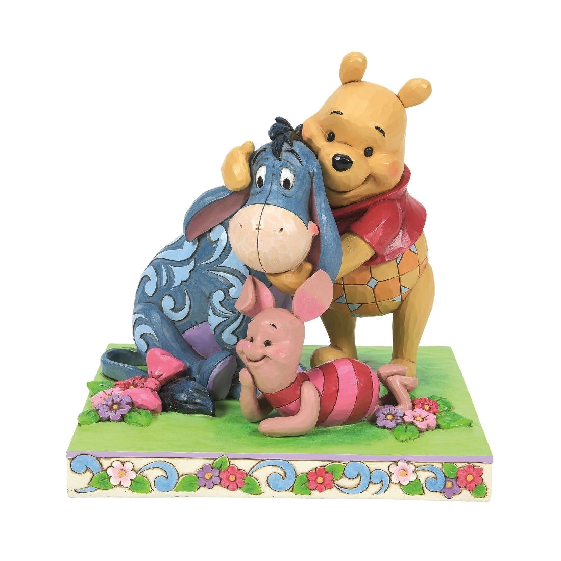 DISNEY TRADITIONS BY JIM SHORE PATCHWORK POOH & FRIENDS 15.5CM