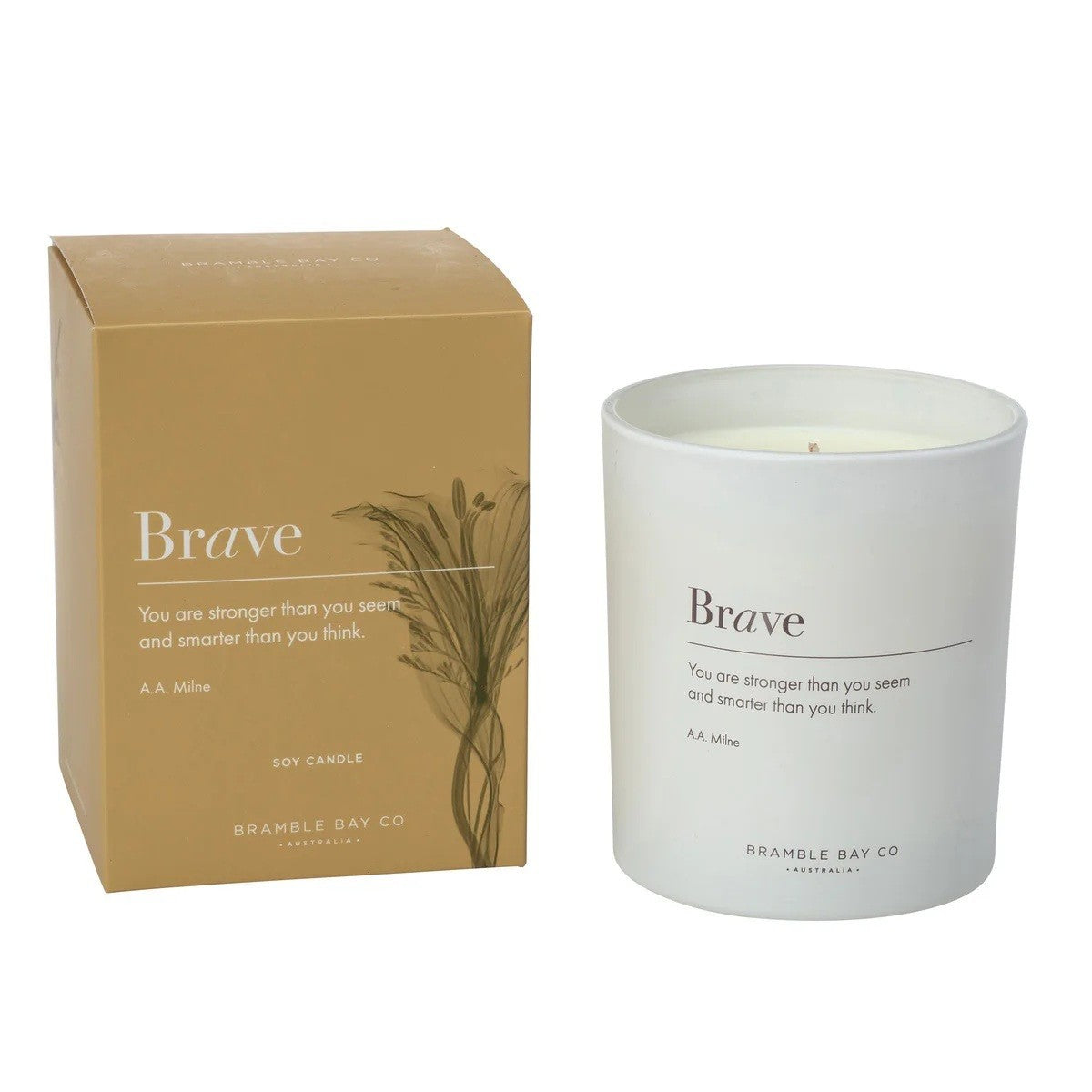 Bramble Bay  Inspirational Scented Candle Brave