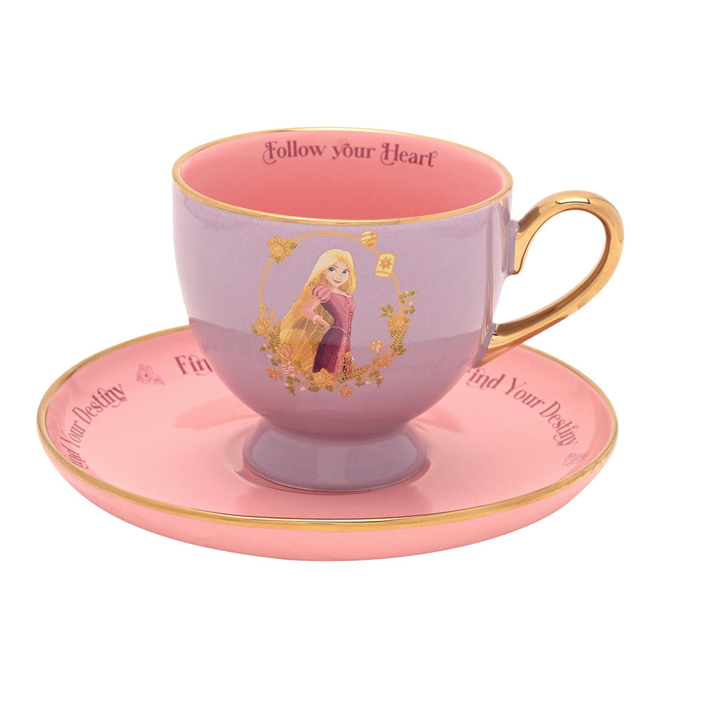 DISNEY PRINCESS TEA CUP & SAUCER SET RAPUNZEL