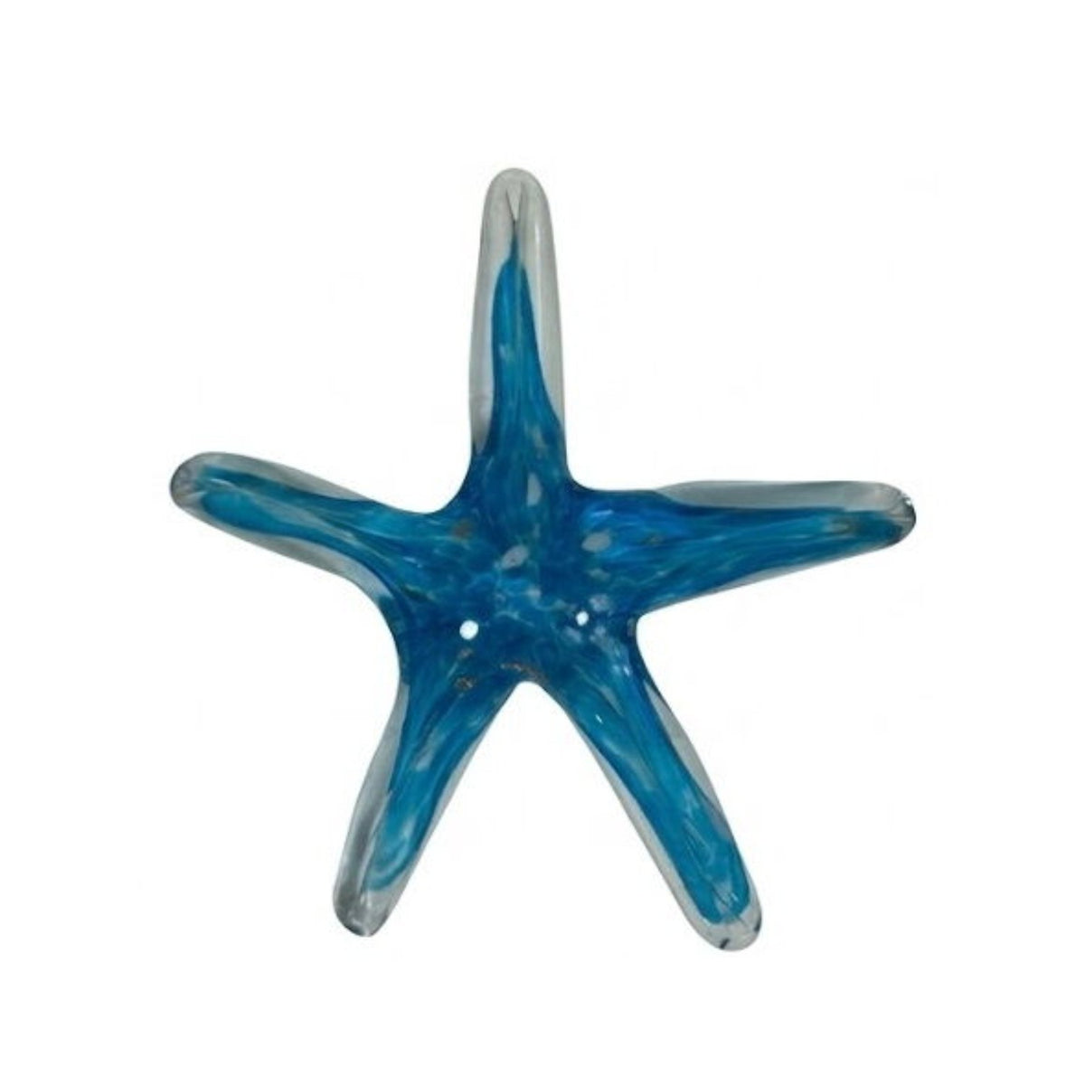 ZIBO ART GLASS SEA STAR TURQUOISE
