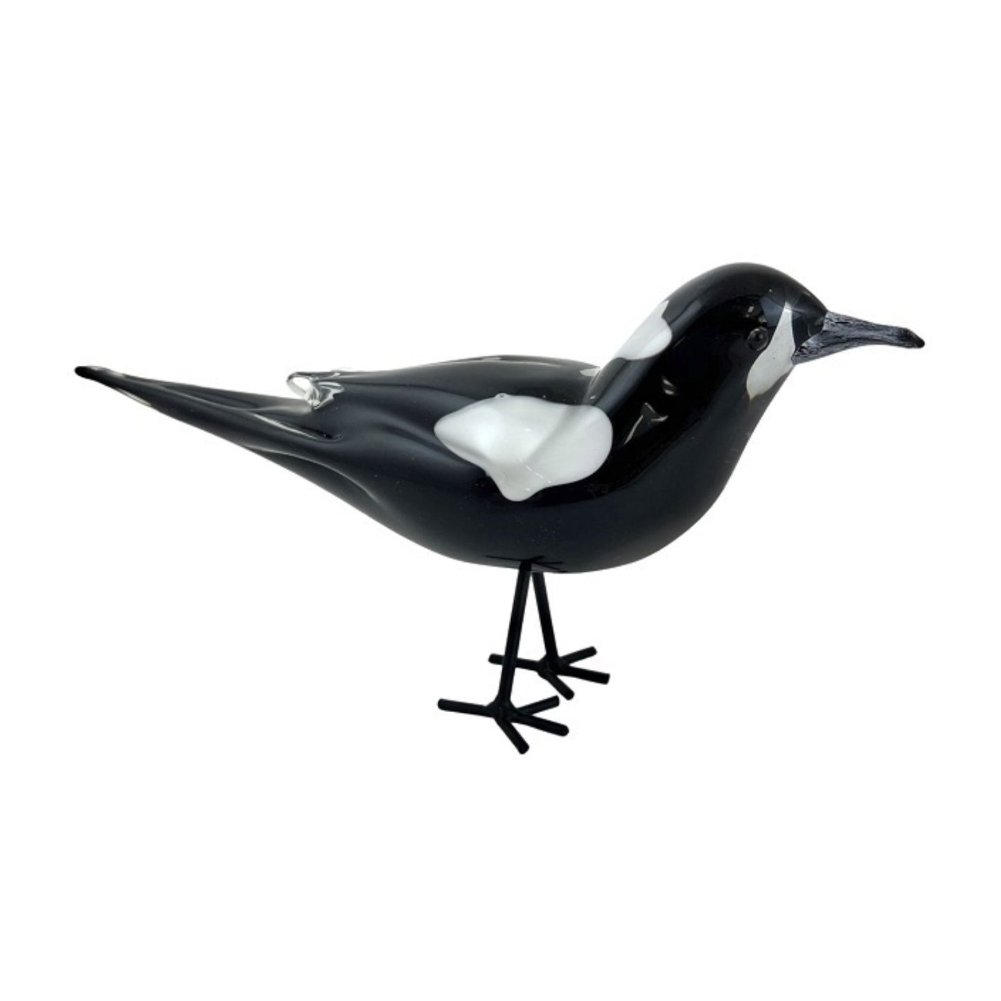 ZIBO ART GLASS MAGPIE