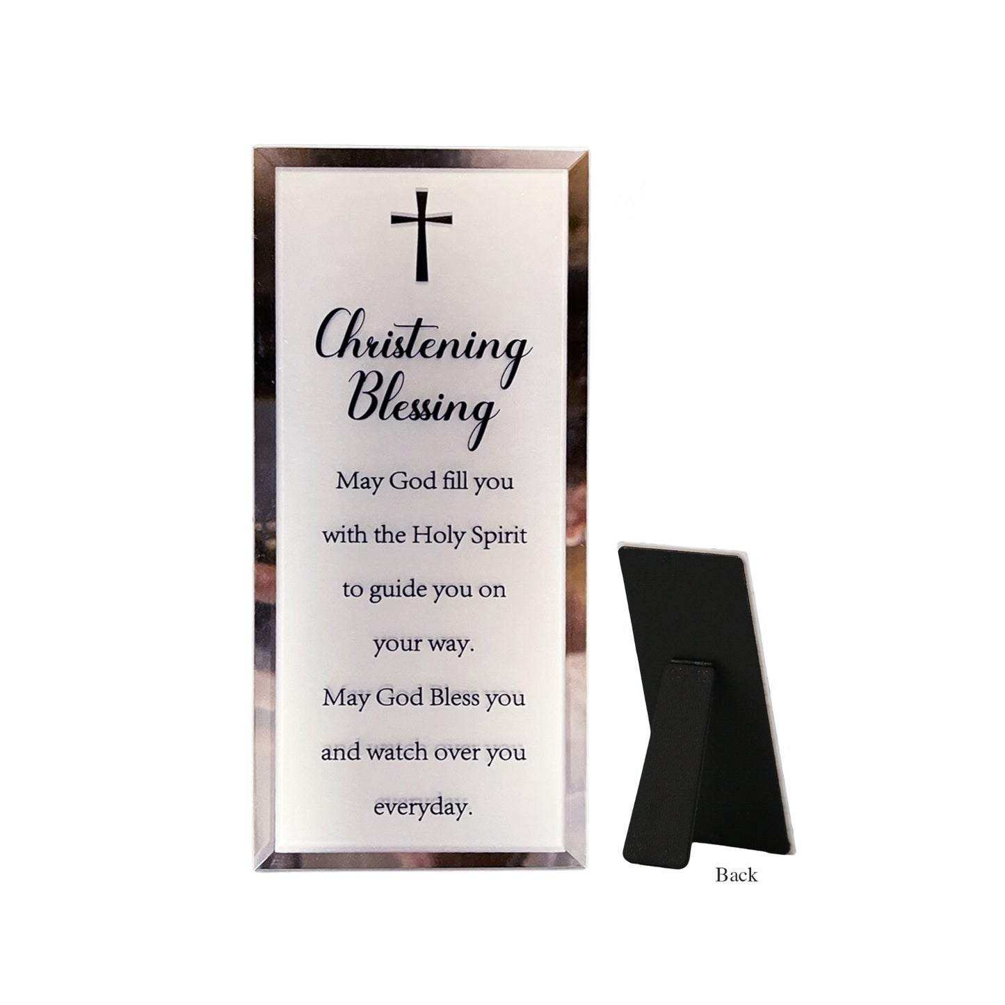 Mirror Plaque Christening Blessing