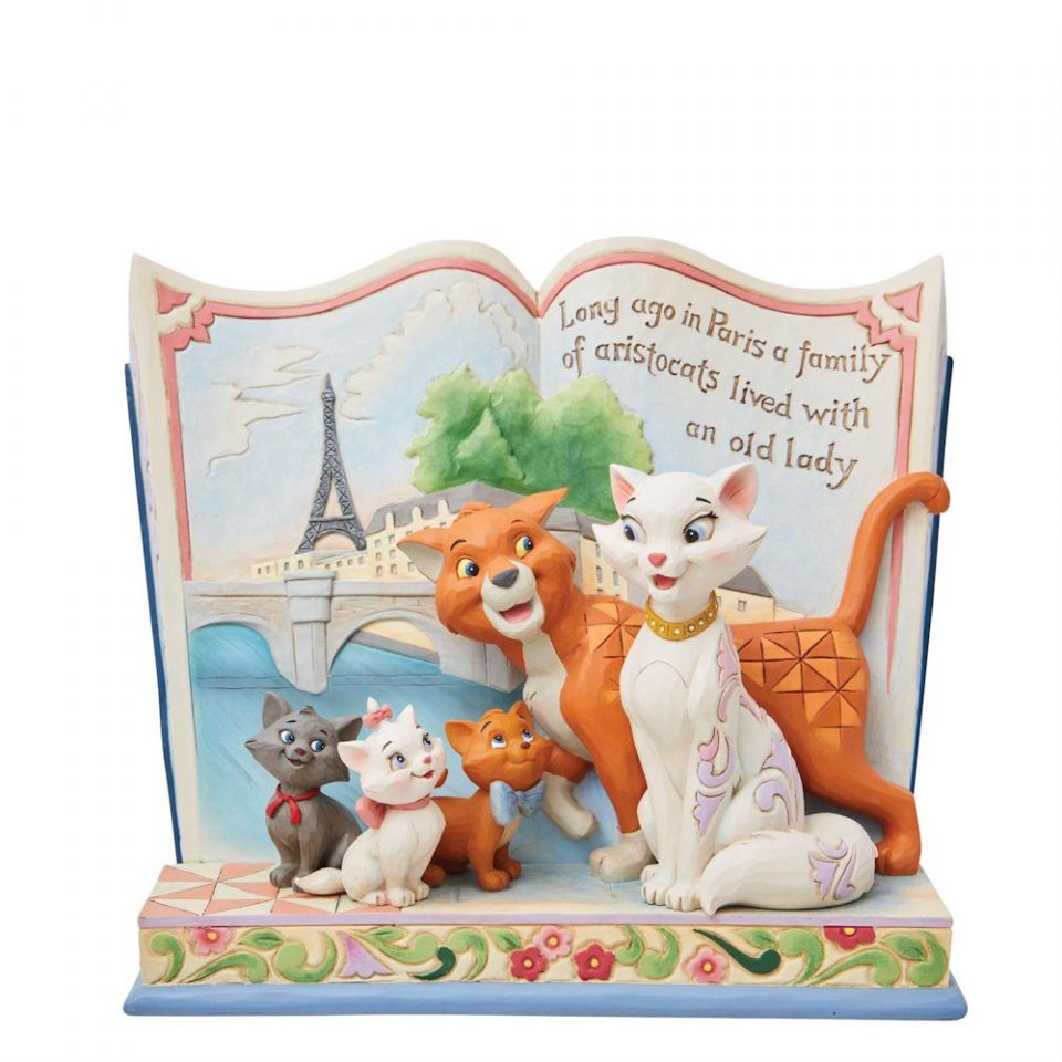 DISNEY TRADITIONS BY JIM SHORE ARISTOCATS STORYBOOK FIGURINE
