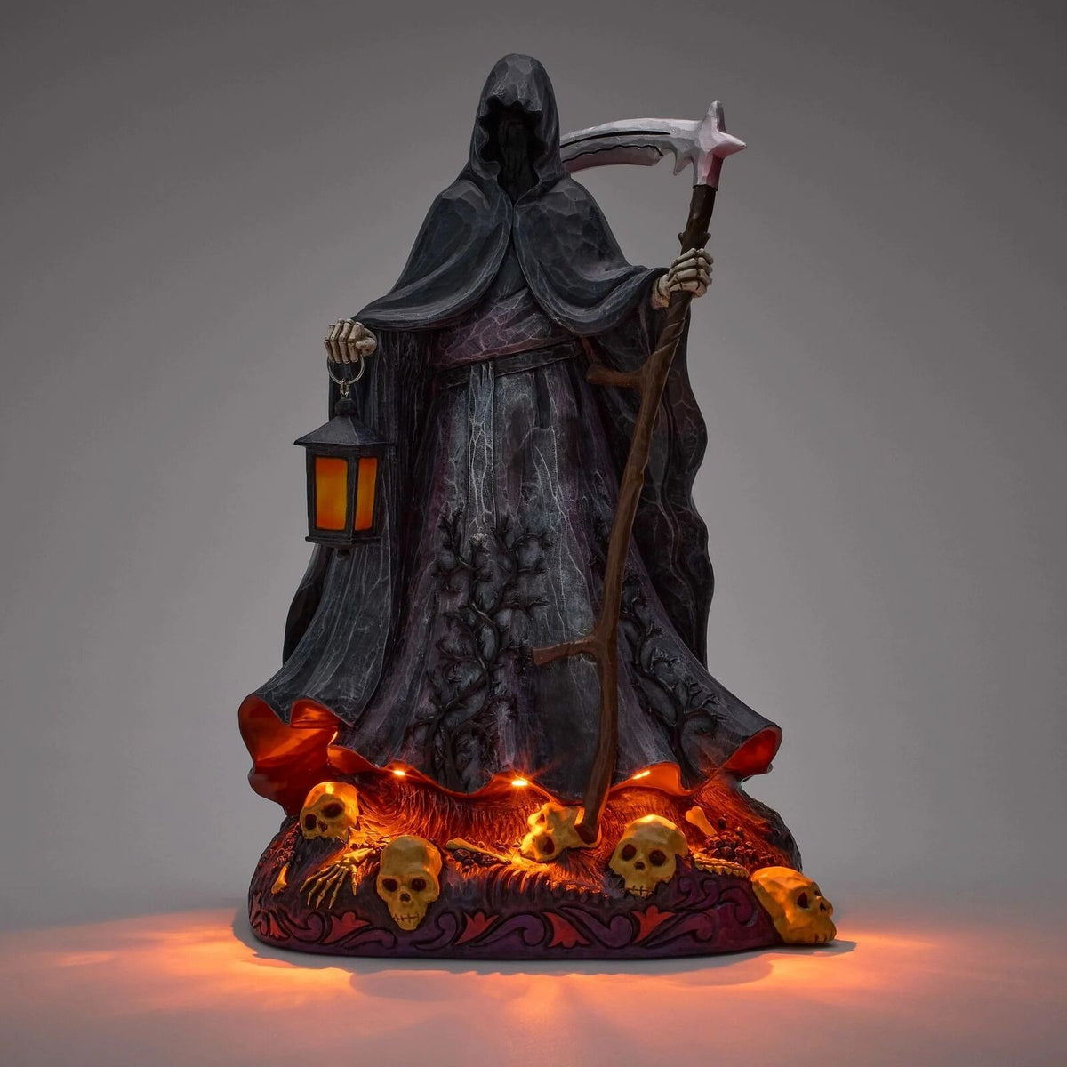 HEARTWOOD CREEK BY JIM SHORE HALLOWEEN GRIM REAPER WITH LED GLOW
