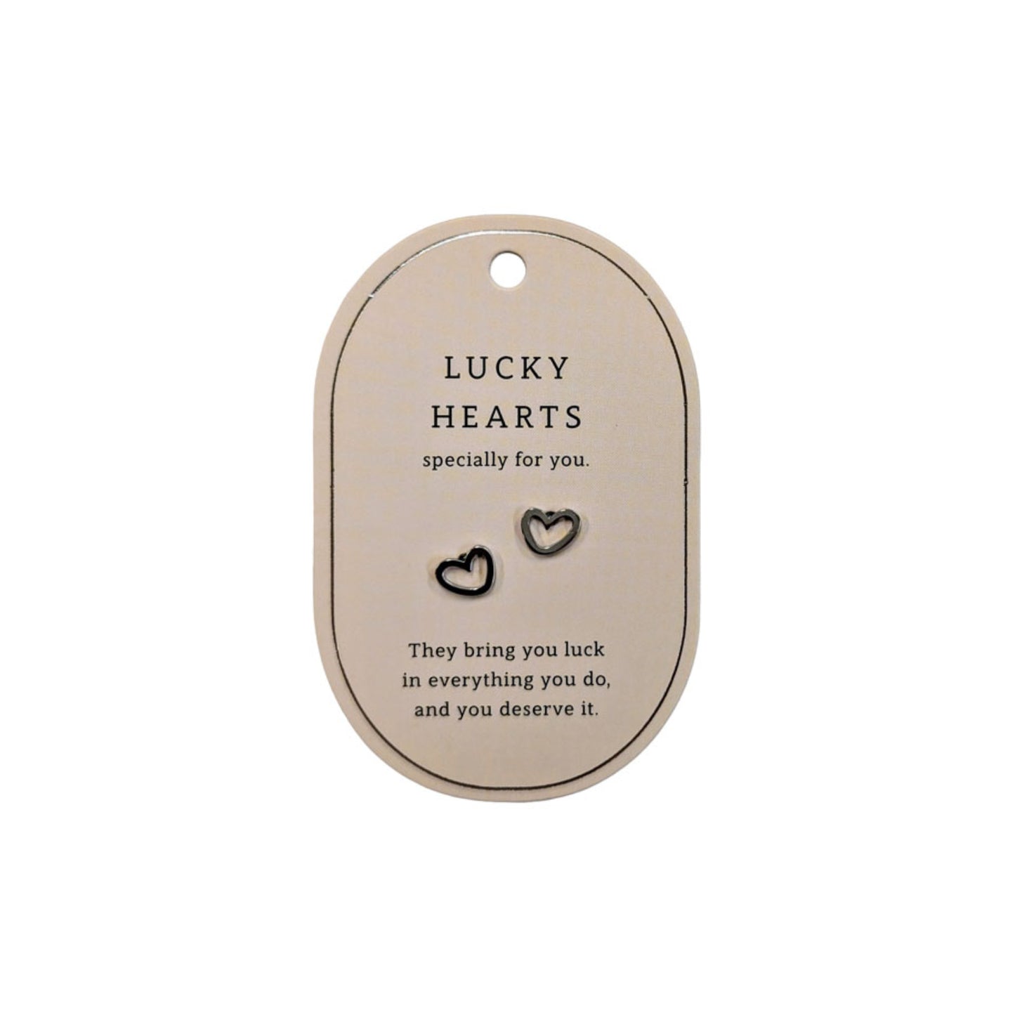 SWEETHEART LUCKY HEARTS SILVER EARRINGS
