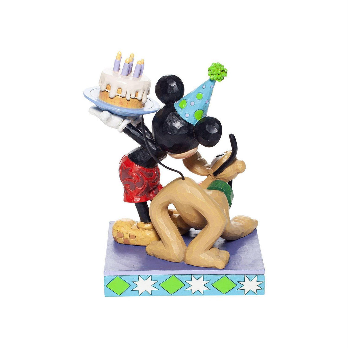 DISNEY TRADITIONS BY JIM SHORE PLUTO & MICKEY BIRTHDAY 16CM