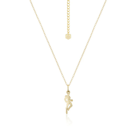 DISNEY 100 COUTURE KINGDOM MARVEL IRON MAN FACET CHARM NECKLACE YELLOW GOLD PLATED