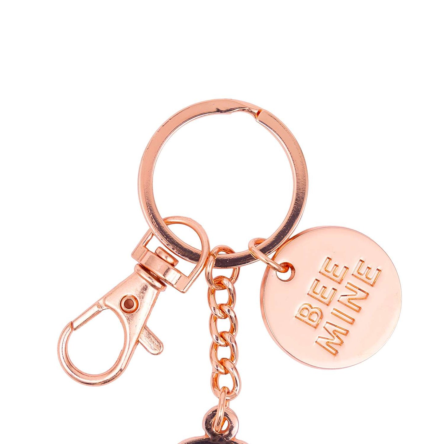 Valentine's Day Bee Keyring "Bee Mine"