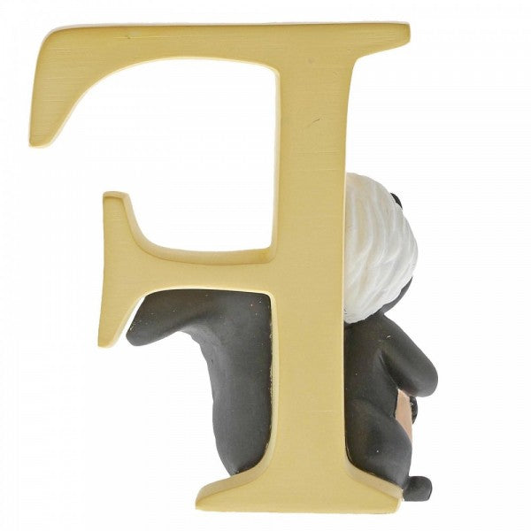 DISNEY SHOWCASE ENCHANTING COLLECTION ALPHABET LETTER FIGURINE "F" FLOWER
