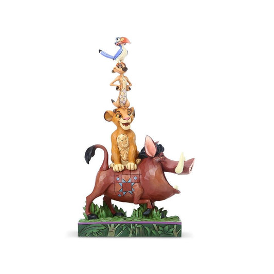 DISNEY TRADITIONS BY JIM SHORE BALANCE OF NATURE LION KING SIMBA PUMBAA TIMON ZAZU STACKING