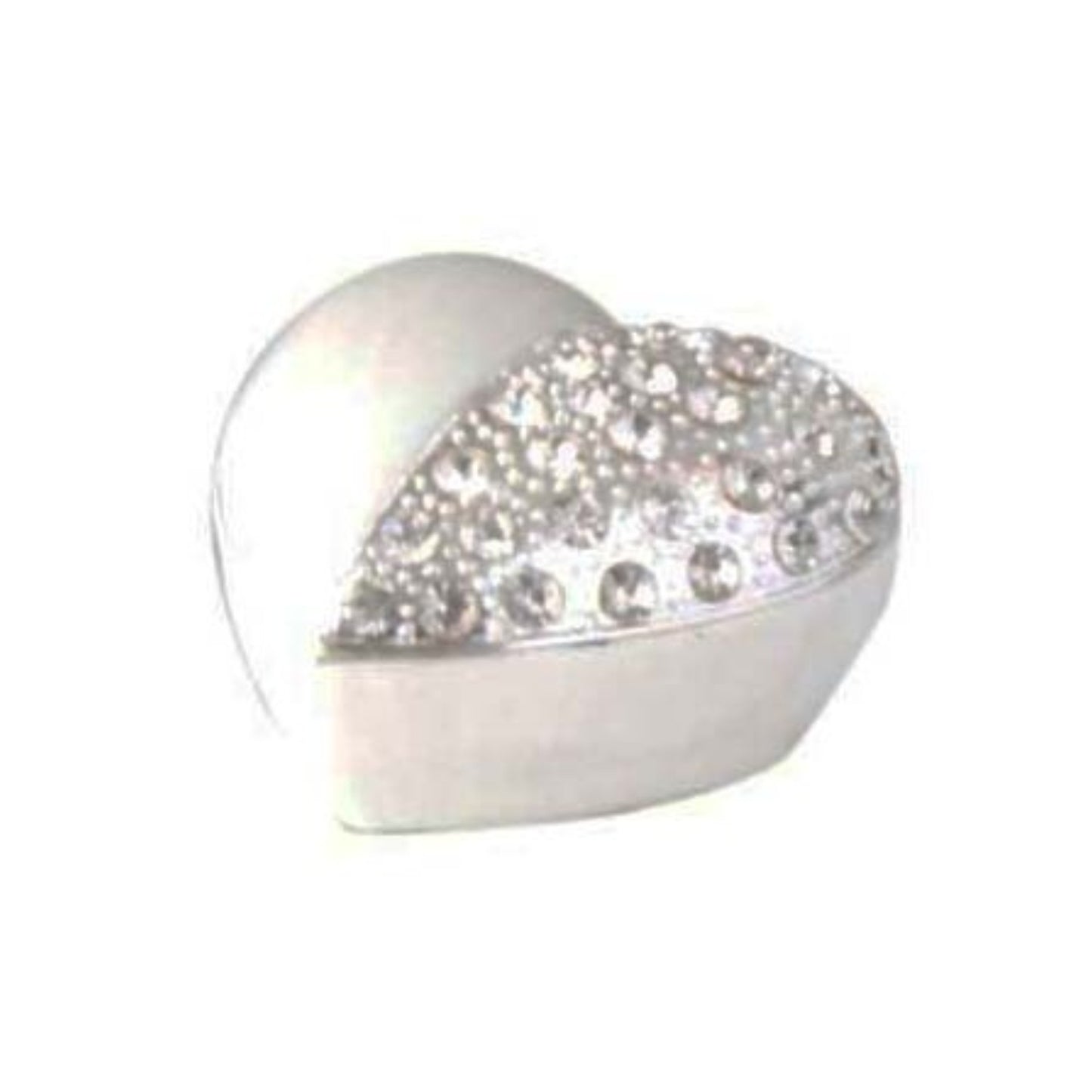 JEWELLERY BOX MINI HEART SHAPE HALF DIAMONTE EPOXY