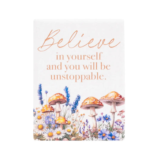 Ceramic Verse Magnet Cottage Grove Believe