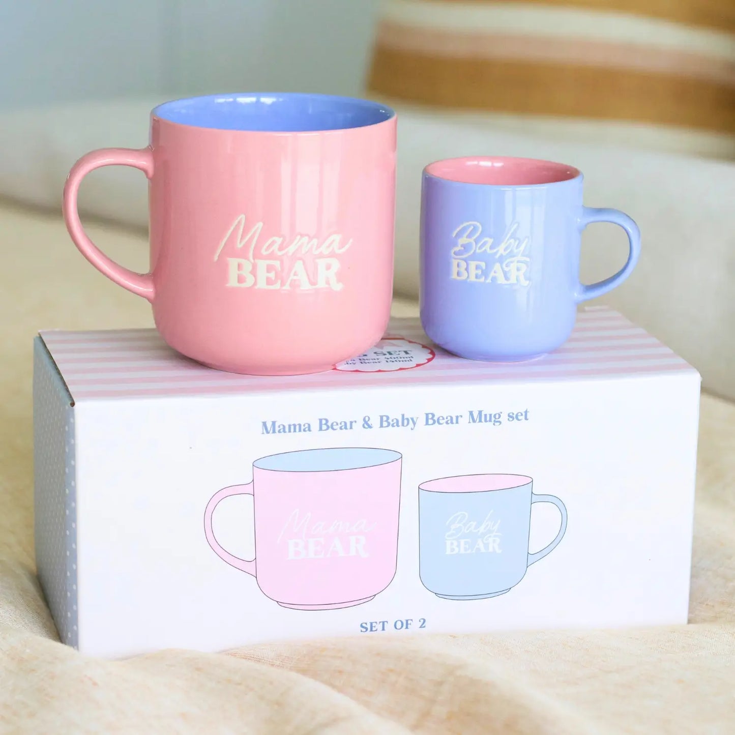 Mother's Day Mum & Baby Bear Mug Set