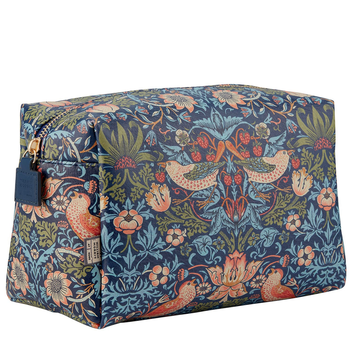 William Morris at Home Strawberry Thief Lrg Toiletry Bag Blue
