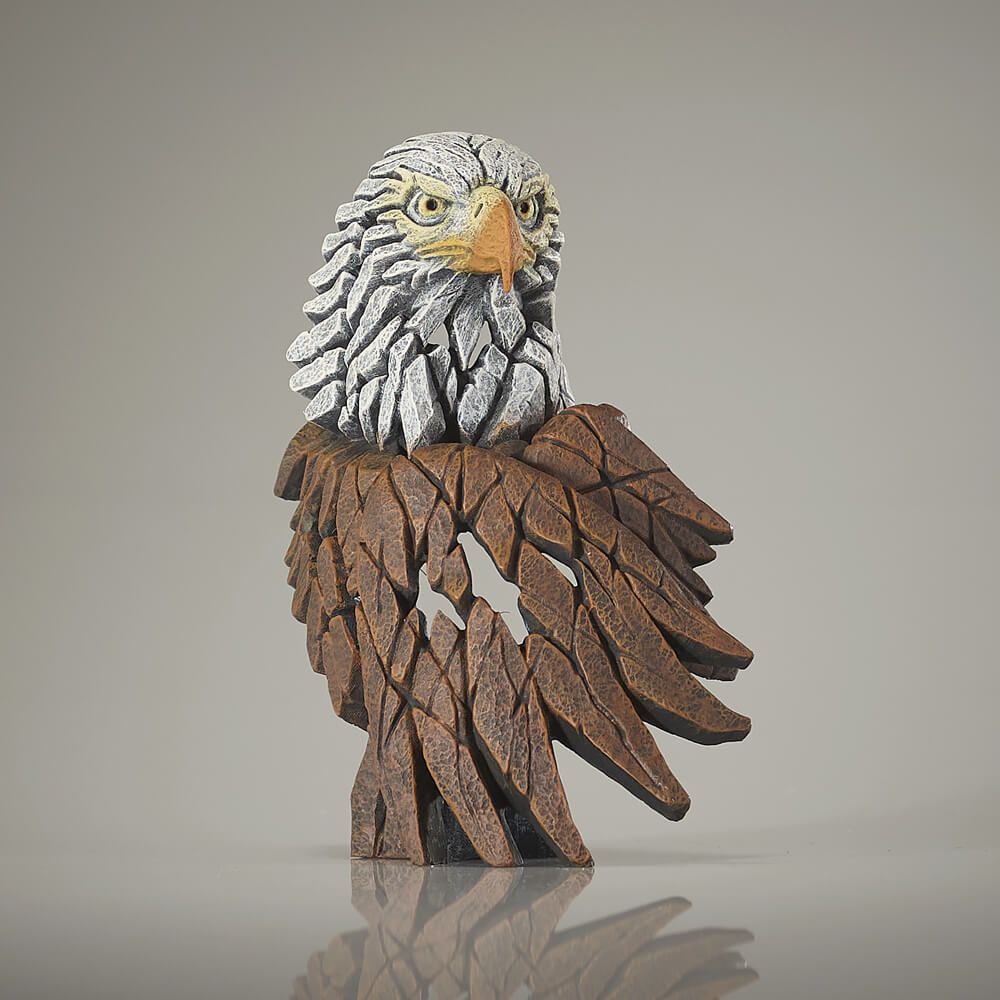 EDGE SCULPTURE MINIATURE EAGLE BUST FIGURINE