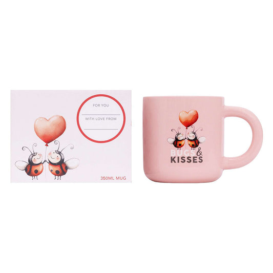 Valentine's Day Ladybug Mug "Bugs & Kisses"