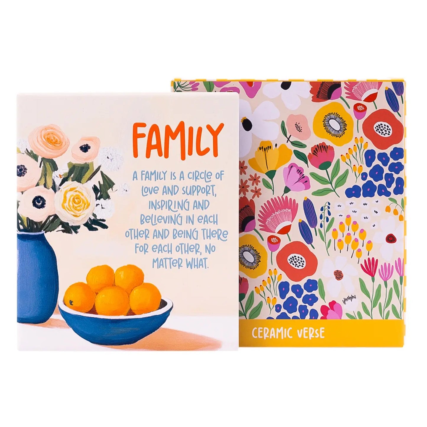 Ceramic Verse Plaque Billie Family