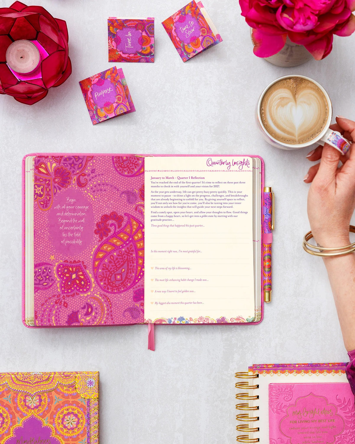 Intrinsic 2027 Diary Planner The Year For You - Rose Quartz Pink