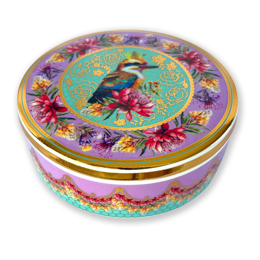 Lisa Pollock Ceramic Jar With Lid In Gift Box Vintage Kookas