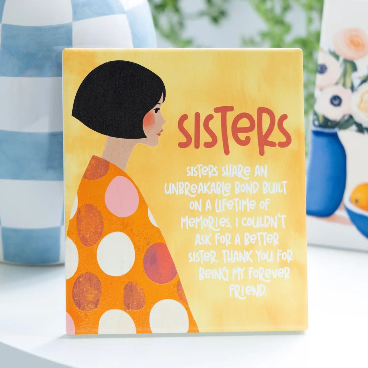 Ceramic Verse Plaque Billie Sisters