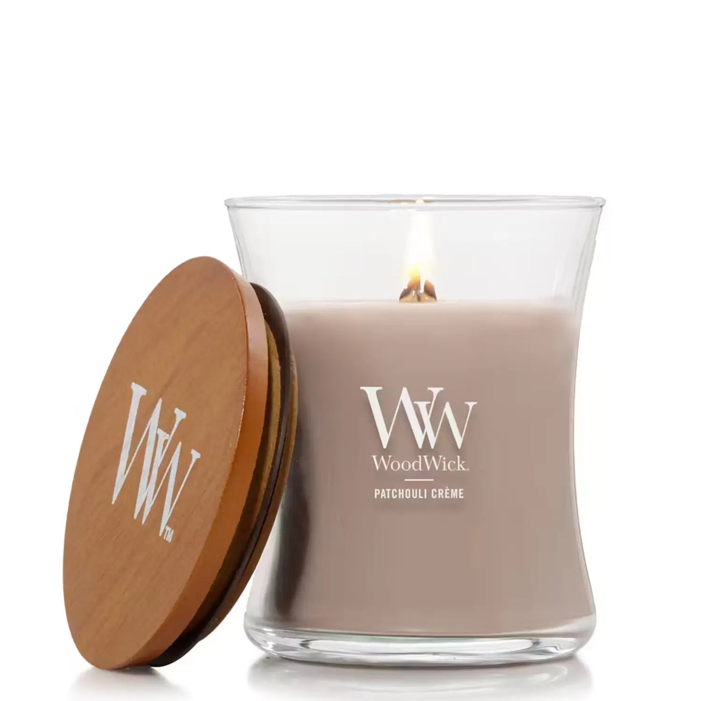 WoodWick Candle Patchouli Crème Medium