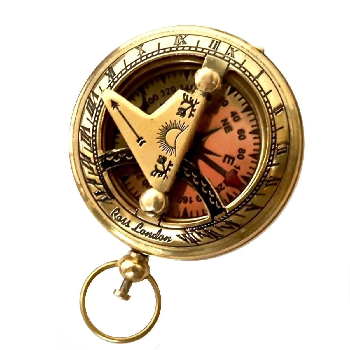 Sundial Metal Push Button Polished Finish