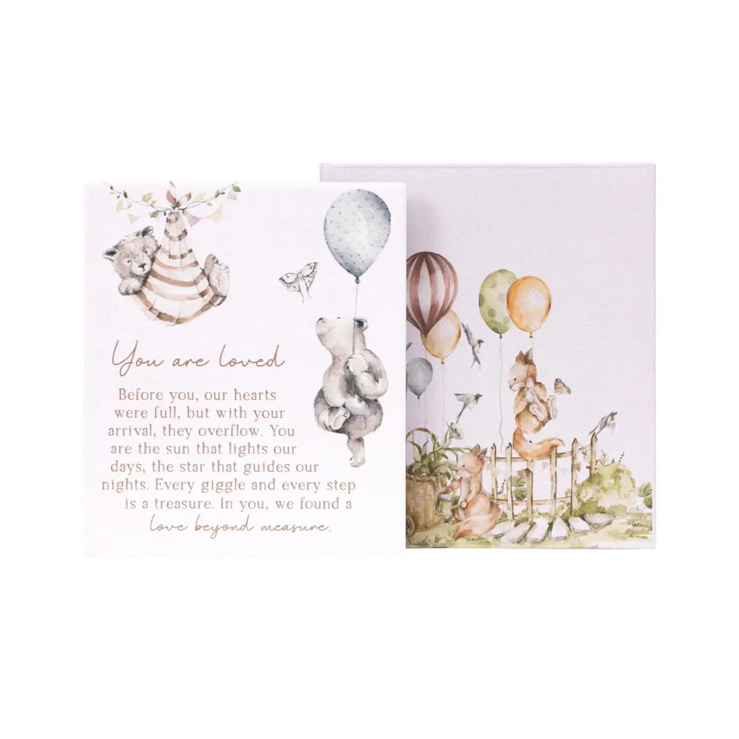 Ceramic Verse Plaque Tiny Wonders Loved
