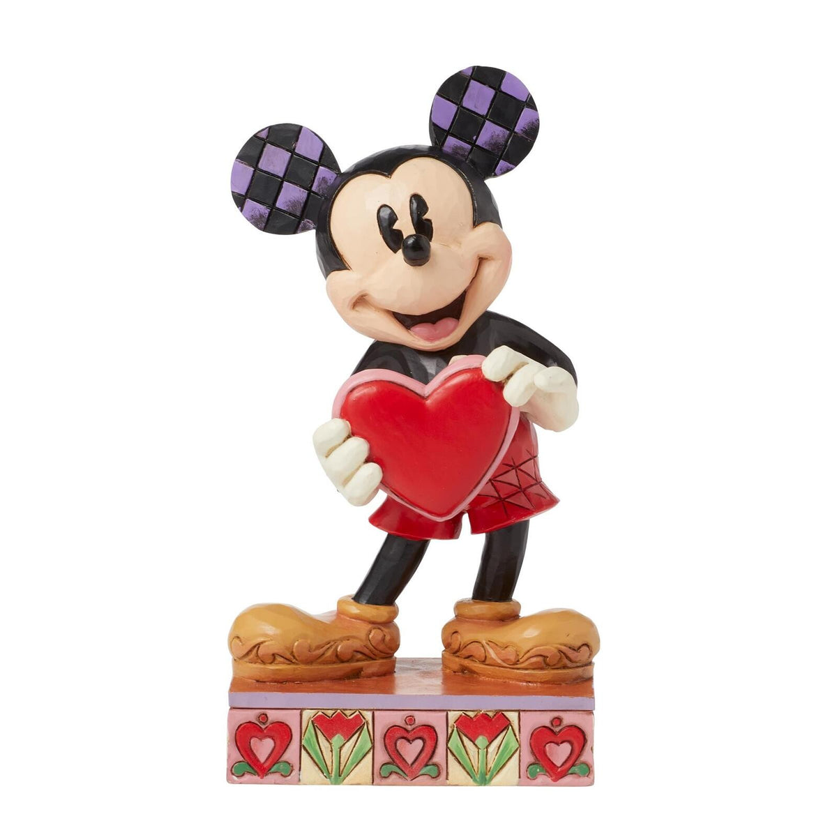 DISNEY TRADITIONS BY JIM SHORE MICKEY WITH PERSONALIZEABLE HEART