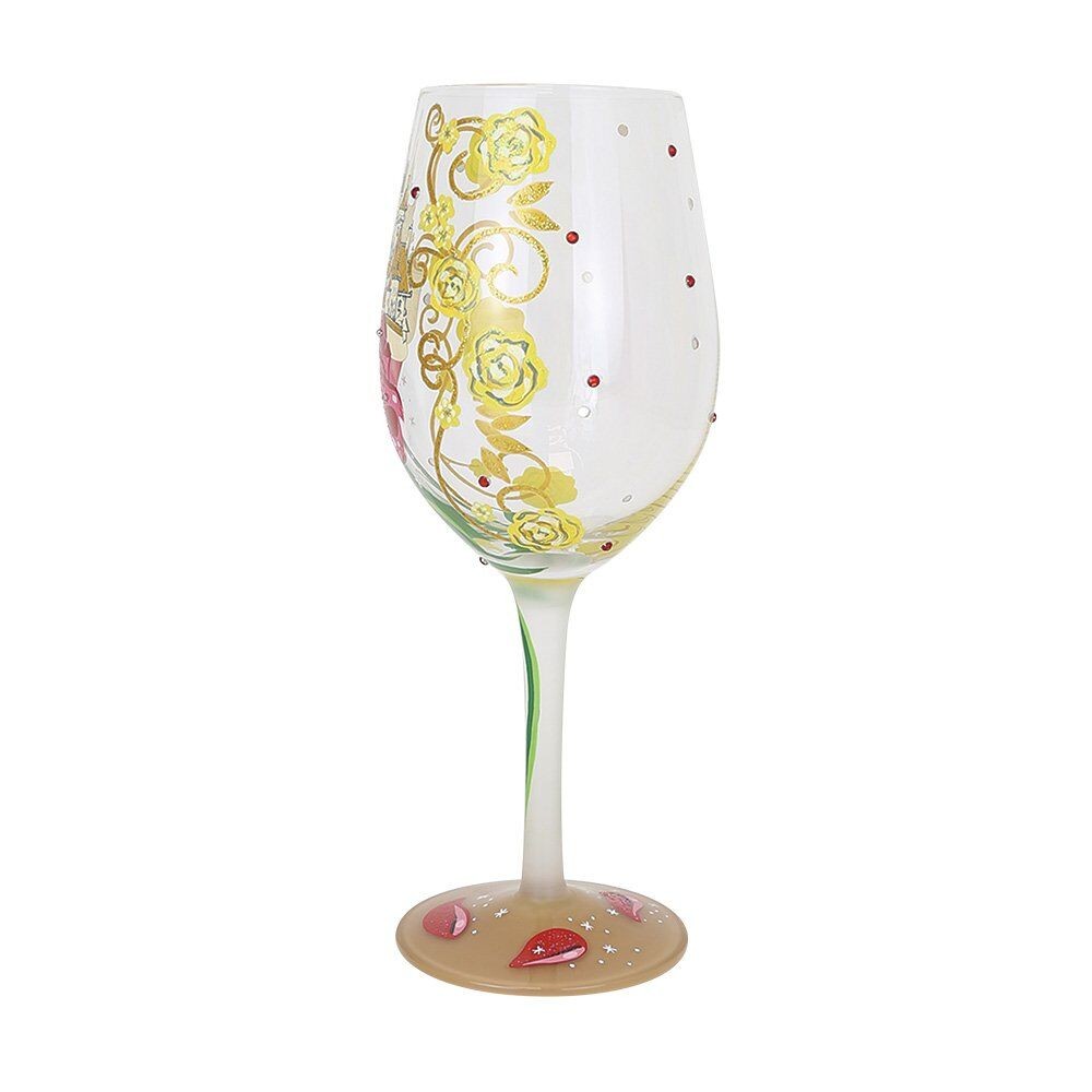 Disney Lolita Stemmed Glass Belle 'Bold Like A Rose'