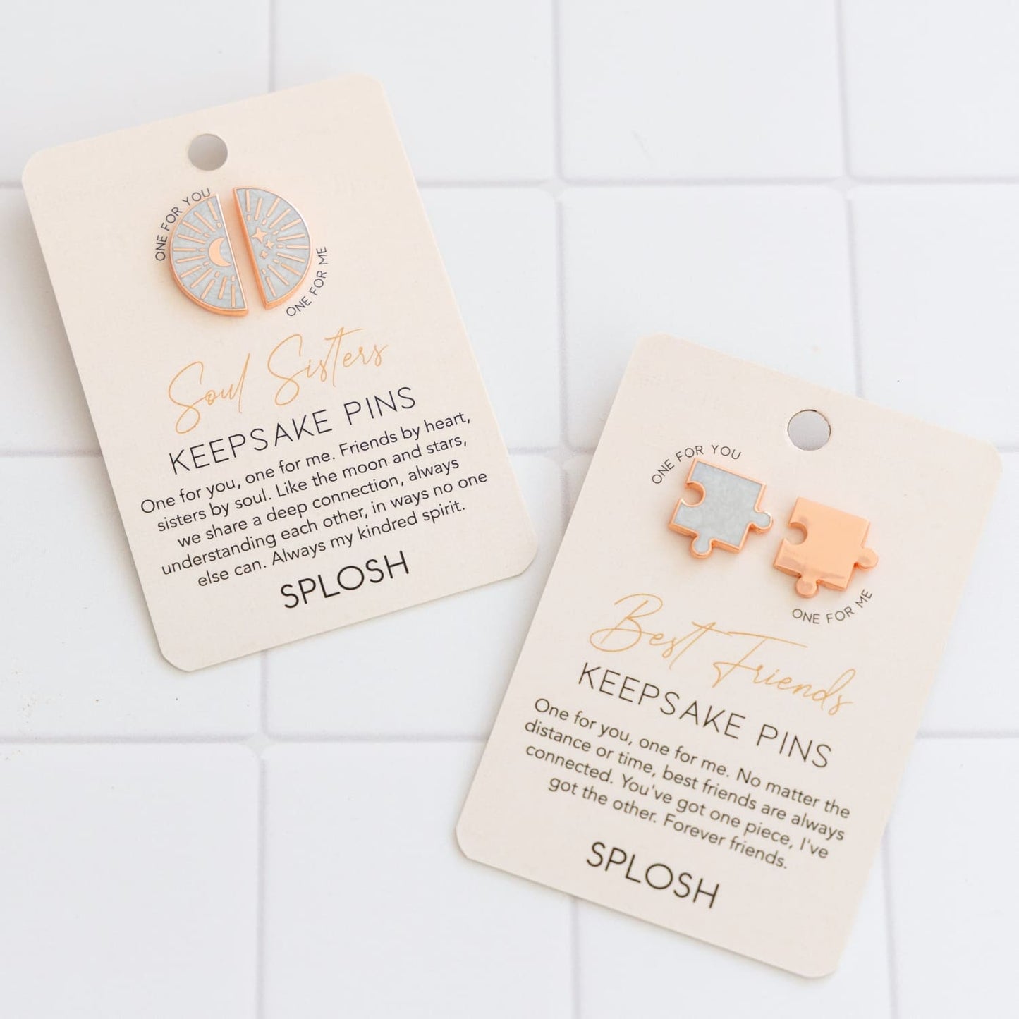 Keepsake Pin Forever Connected Soul Sisters