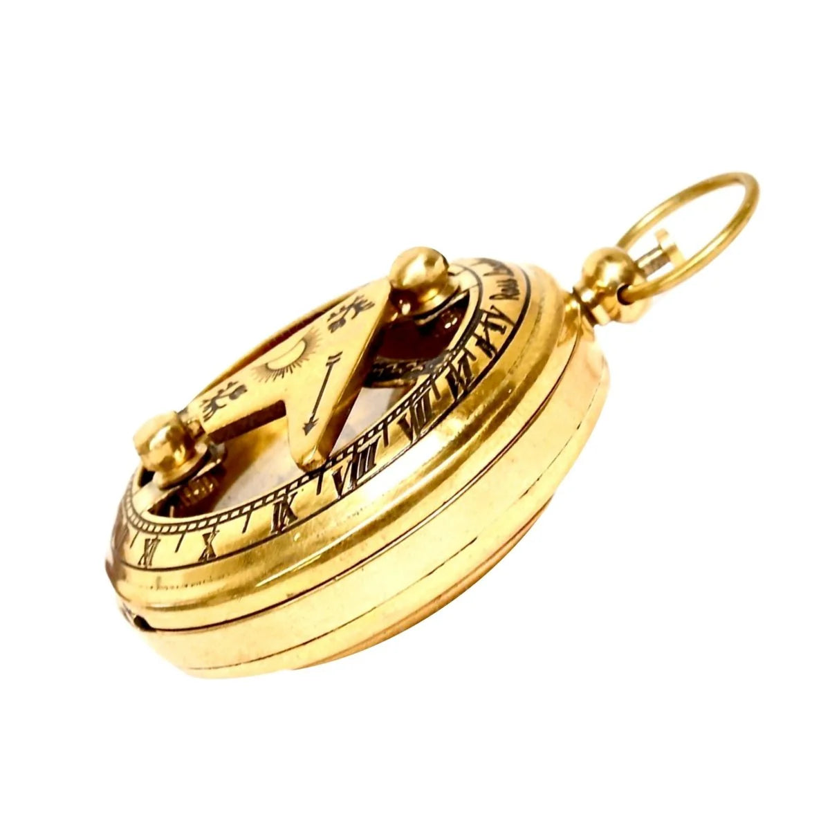 Sundial Metal Push Button Polished Finish