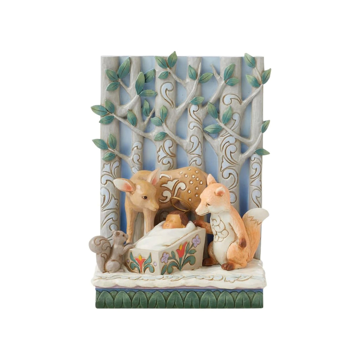 Heartwood Creek By Jim Shore Baby Jesus With Animals Figurine