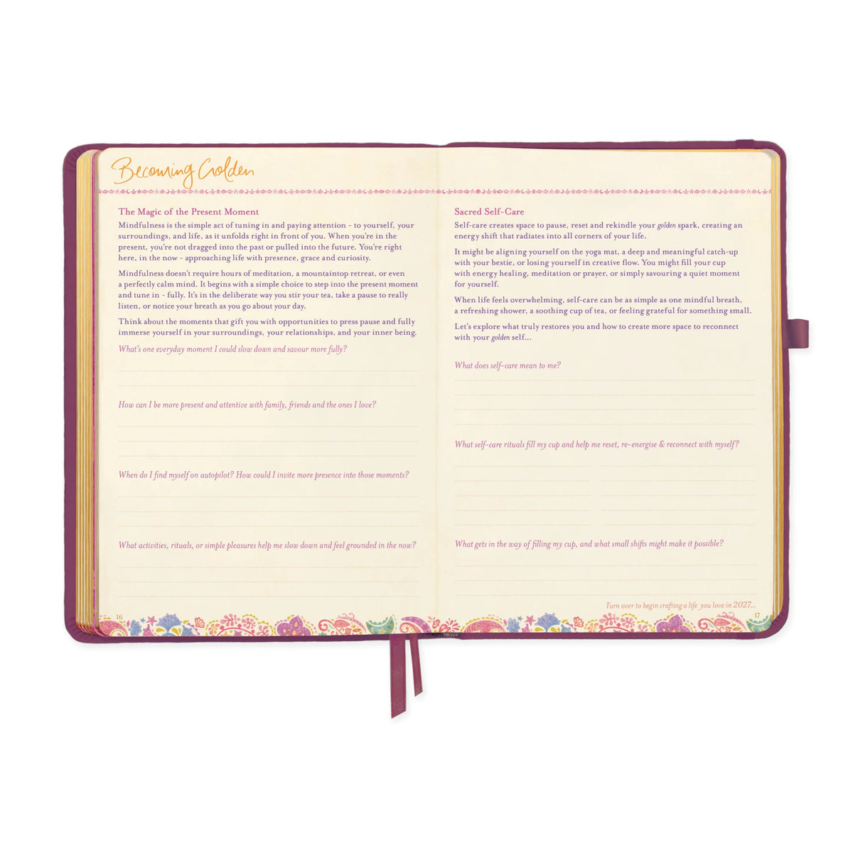 Intrinsic 2027 Diary Planner The Year To Dream Boldly - Burgundy